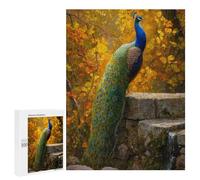 Puzzles for Adults 500 PCS Autumn Peacock Nature Scene Jigsaw Puzzles for Adults But Fun And Humorous for Birthday, Chrismas Christmas Birthday Gifts 500 PCS