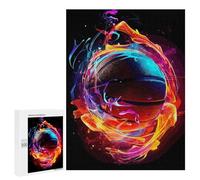Puzzles for Adults 500 PCS Basketball Sport Neon Jigsaw for Adults Relaxing Games Analysis And Logic Unique Birthday And Xmas Gifts 500 PCS