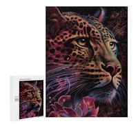 Puzzles for Adults 500 PCS Colorful Cheetah Animal Jigsaws for Adults Relaxing Games Enhance Memory Unique Birthday And Xmas Gifts 500 PCS