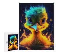 Puzzles for Adults 500 PCS Colorful Duckling with Flames Puzzles for Adults Hands-on Game But Fun And Humorous Christmas Birthday Gifts 500 PCS
