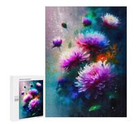 Puzzles for Adults 500 PCS Colorful Flower Bouquet Art Print Jigsaw for Teenagerss Pattern Assembly Parent-child Interaction Beautiful Design Game 500 PCS