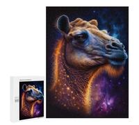 Puzzles for Adults 500 PCS Cosmic Camel Portrait-4 Jigsaw Puzzles for Teenagerss Stress Reliever Educational Challenge Christmas Birthday Gifts 500 PCS