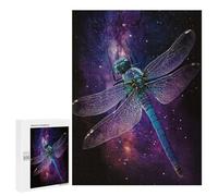 Puzzles for Adults 500 PCS Cosmic Dragonfly Art Print-6 Jigsaws for Adults Puzzle Difficult Challenge Help The Brain Exercise Unique Challenge Game 500 PCS