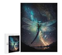 Puzzles for Adults 500 PCS Cosmic Dragonfly Flight Jigsaw for Teenagerss Pattern Assembly Parent-child Interaction Beautiful Design Game 500 PCS