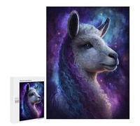 Puzzles for Adults 500 PCS Cosmic Llama Portrait-21 Jigsaw for Teenagerss Pattern Assembly Parent-child Interaction Beautiful Design Game 500 PCS
