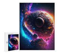 Puzzles for Adults 500 PCS Cosmic Planet Collision Puzzles for Adults Family Games Stress Reliever Unique Birthday And Xmas Gifts 500 PCS