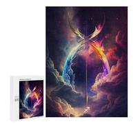 Puzzles for Adults 500 PCS Crossed Swords in Cosmic Clouds Puzzles for Adults Hands-on Game But Fun And Humorous Christmas Birthday Gifts 500 PCS