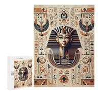 Puzzles for Adults 500 PCS Egyptian Pharaoh Art Print Jigsaw Puzzles for Teenagerss Stress Reliever Educational Challenge Christmas Birthday Gifts 500 PCS