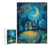 Puzzles for Adults 500 PCS Enchanted Forest Cottage -1 Puzzle For Teenagers Improve Memory Challenging To Complete Challenging Family Fun Game 500 PCS