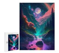 Puzzles for Adults 500 PCS Enchanted Moonlit Valley Puzzles for Adults Hands-on Game But Fun And Humorous Christmas Birthday Gifts 500 PCS