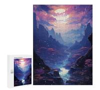 Puzzles for Adults 500 PCS Enchanted Valley Moonlit Journey Puzzle For Teenagers Improve Memory Challenging To Complete Challenging Family Fun Game 500 PCS