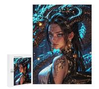 Puzzles for Adults 500 PCS Enchantress with The Golden Dragon Jigsaw for Teenagerss Pattern Assembly Parent-child Interaction Beautiful Design Game 500 PCS