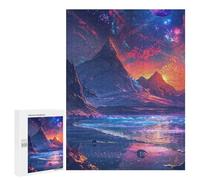 Puzzles for Adults 500 PCS Fantasy Alien Landscape Puzzle For Teenagers Improve Memory Challenging To Complete Challenging Family Fun Game 500 PCS