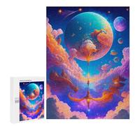 Puzzles for Adults 500 PCS Fantasy Cloudscape with Celestial Lights Puzzles for Adults Hands-on Game But Fun And Humorous Christmas Birthday Gifts 500 PCS
