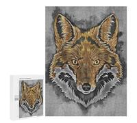 Puzzles for Adults 500 PCS Fox Jigsaw for Teenagerss Pattern Assembly Parent-child Interaction Beautiful Design Game 500 PCS