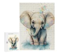 Puzzles for Adults 500 PCS Funny Little Elephant Jigsaw Puzzles for Teenagerss Stress Reliever Educational Challenge Christmas Birthday Gifts 500 PCS