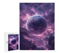 Puzzles for Adults 500 PCS Galactic Moonlit Storms Puzzles for Teenagers Staycation Kill Time Help The Brain Exercise Unique Birthday And Xmas Gifts 500 PCS