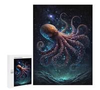 Puzzles for Adults 500 PCS Galactic Octopus Art Print-1 Jigsaw for Teenagerss Pattern Assembly Parent-child Interaction Beautiful Design Game 500 PCS