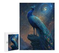 Puzzles for Adults 500 PCS Galactic Peacock Majesty Puzzles for Teenagers Staycation Kill Time Help The Brain Exercise Unique Birthday And Xmas Gifts 500 PCS