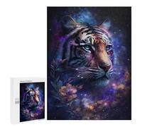Puzzles for Adults 500 PCS Galactic Tiger Majesty Jigsaw for Teenagerss Pattern Assembly Parent-child Interaction Beautiful Design Game 500 PCS