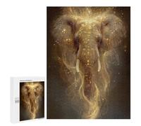 Puzzles for Adults 500 PCS Golden Elephant Spirit Puzzle For Teenagers Improve Memory Challenging To Complete Challenging Family Fun Game 500 PCS