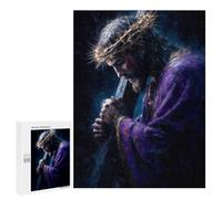 Puzzles for Adults 500 PCS Jesus Carrying The Cross Jigsaw for Adults Relaxing Games Analysis And Logic Unique Birthday And Xmas Gifts 500 PCS