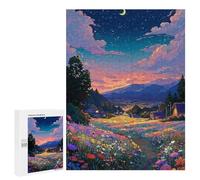 Puzzles for Adults 500 PCS Magical Night Garden Pathway Puzzle For Teenagers Improve Memory Challenging To Complete Challenging Family Fun Game 500 PCS