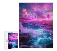 Puzzles for Adults 500 PCS Magical Ocean Sunset Puzzles for Teenagers Staycation Kill Time Help The Brain Exercise Unique Birthday And Xmas Gifts 500 PCS