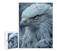 Puzzles for Adults 500 PCS Majestic Bald Eagle Portrait in Winter Jigsaw Puzzles for Teenagerss Stress Reliever Educational Challenge Christmas Birthday Gifts 500 PCS