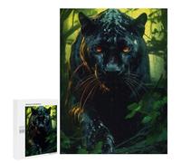Puzzles for Adults 500 PCS Majestic Black Panther Jigsaw for Adults Relaxing Games Analysis And Logic Unique Birthday And Xmas Gifts 500 PCS