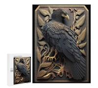 Puzzles for Adults 500 PCS Mighty Golden Eagle Puzzles for Adults Family Games Stress Reliever Unique Birthday And Xmas Gifts 500 PCS