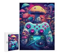 Puzzles for Adults 500 PCS Mushroom Kingdom Controller Puzzle for Adults Family Games Hand Speed Race Unique Birthday And Xmas Gifts 500 PCS