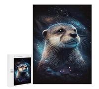 Puzzles for Adults 500 PCS Otter in Space -1 Jigsaw Puzzles for Teenagerss Stress Reliever Educational Challenge Christmas Birthday Gifts 500 PCS