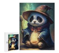 Puzzles for Adults 500 PCS Panda Witch Jigsaw for Adults Relaxing Games Analysis And Logic Unique Birthday And Xmas Gifts 500 PCS