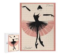 Puzzles for Adults 500 PCS Paris Ballet Dancer Jigsaw for Teenagerss Pattern Assembly Parent-child Interaction Beautiful Design Game 500 PCS