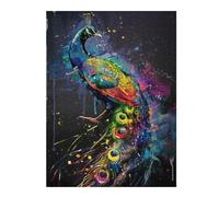 Puzzles for Adults 500 PCS Peacock Popart Painting Jigsaws for Adults Hands-on Game Precision Cutting Fun at Home Activities, 500 PCS