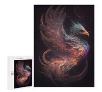 Puzzles for Adults 500 PCS Phoenix Celestial Firebird Artwork Puzzles for Adults Family Games Stress Reliever Unique Birthday And Xmas Gifts 500 PCS