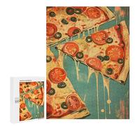 Puzzles for Adults 500 PCS Pizza Vintage Jigsaws for Adults Relaxing Games Enhance Memory Unique Birthday And Xmas Gifts 500 PCS