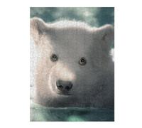 Puzzles for Adults 500 PCS Polar Bear Cub Jigsaws for Adults Hands-on Game Precision Cutting Fun at Home Activities, 500 PCS