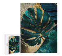 Puzzles for Adults 500 PCS Puzzles Abstract Monstera Leaf Art Puzzles for Adults Toy Wall Decor Difficult Hard Help The Brain Exercise 500 PCS