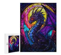 Puzzles for Adults 500 PCS Puzzles Abstract Skeleton Dragon Puzzles for Adults Toy Wall Decor Difficult Hard Help The Brain Exercise 500 PCS