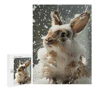 Puzzles for Adults 500 PCS Puzzles Bunny Bath Time Puzzles for Adults Brain Teaser Game Perfect Decoration Deal As Gifts for The Whole Family 500 PCS