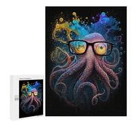 Puzzles for Adults 500 PCS Puzzles Colorful Octopus Art Print-13 Puzzles for Adults Brain Teaser Game Perfect Decoration Deal As Gifts for The Whole Family 500 PCS