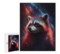 Puzzles for Adults 500 PCS Puzzles Cosmic Raccoon Art Print-36 Puzzles for Adults Brain Teaser Game Perfect Decoration Deal As Gifts for The Whole Family 500 PCS