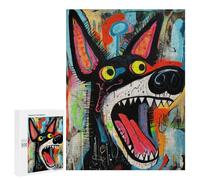 Puzzles for Adults 500 PCS Puzzles Crazy Dog Art Puzzles for Adults Toy Wall Decor Difficult Hard Help The Brain Exercise 500 PCS