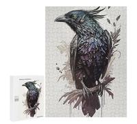 Puzzles for Adults 500 PCS Puzzles Crow Drawing Adult Jigsaw Anti-Stress Toys Analysis And Logic Unique Birthday And Gifts 500 PCS