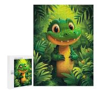 Puzzles for Adults 500 PCS Puzzles Cute Little Alligator Puzzles for Adults Brain Teaser Game Perfect Decoration Deal As Gifts for The Whole Family 500 PCS