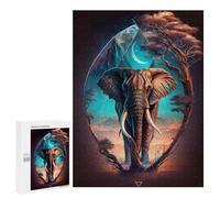 Puzzles for Adults 500 PCS Puzzles Elephant Magic Kingdom Puzzles for Adults Toy Wall Decor Difficult Hard Help The Brain Exercise 500 PCS