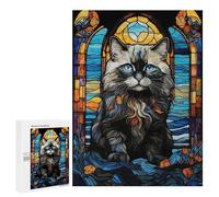 Puzzles for Adults 500 PCS Puzzles Exotic Shorthair Abstract Puzzles for Adults Toy Wall Decor Difficult Hard Help The Brain Exercise 500 PCS