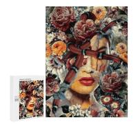 Puzzles for Adults 500 PCS Puzzles Floral Fantasy Woman Art Print-1 Puzzles for Adults Brain Teaser Game Perfect Decoration Deal As Gifts for The Whole Family 500 PCS